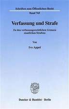 Verfassung und Strafe