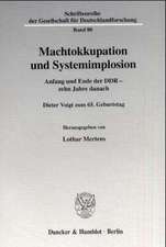 Machtokkupation und Systemimplosion.