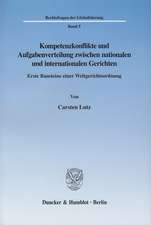 Kompetenzkonflikte und Aufgabenverteilung zwischen nationalen und internationalen Gerichten