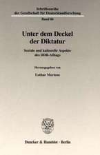 Unter dem Deckel der Diktatur