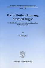 Die Selbstbestimmung Sterbewilliger