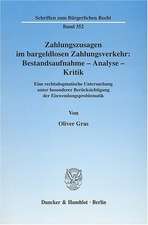 Zahlungszusagen im bargeldlosen Zahlungsverkehr: Bestandsaufnahme - Analyse - Kritik