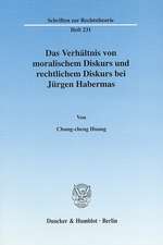 Das Verhältnis von moralischem Diskurs und rechtlichem Diskurs bei Jürgen Habermas