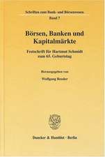 Börsen, Banken und Kapitalmärkte