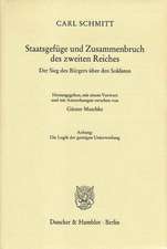 Staatsgefüge und Zusammenbruch des zweiten Reiches