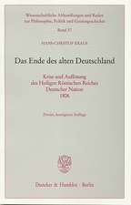 Das Ende des alten Deutschland