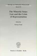 The Minority Issue: Law and the Crisis of Representation