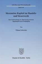 Mezzanine-Kapital im Handels- und Steuerrecht