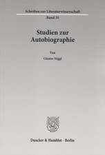 Studien zur Autobiographie