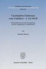 Unerlaubtes Entfernen vom Unfallort - § 142 StGB