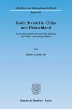 Insiderhandel in China und Deutschland