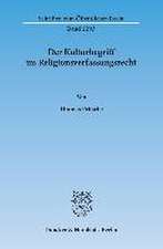 Der Kulturbegriff im Religionsverfassungsrecht