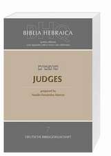 Biblia Hebraica Quinta (BHQ), Judges