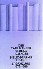 Der Carl Hanser Verlag 1978 - 1988