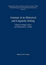 Aramaic in Its Historical and Linguistic Setting