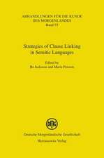 Strategies of Clause Linking in Semitic Languages