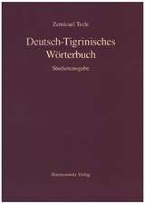 Deutsch-Tigrinisches Wörterbuch