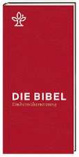 Die Bibel. Taschenausgabe rot mit Reißverschluss.