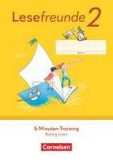 Lesefreunde 2. Schuljahr. 5-Minuten-Training - Arbeitsheft Richtig Lesen - Östliche Bundesländer und Berlin