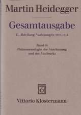 Heidegger, M: Phänomenologie der Anschauung