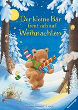 Der kleine Bär freut sich auf Weihnachten