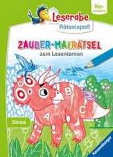 Leserabe Rätselspaß Zauber-Malrätsel zum Lesenlernen: Dinos (Vor-Lesestufe)