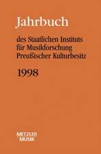 Jahrbuch des Staatlichen Instituts für Musikforschung (SIM) Preußischer Kulturbesitz, Jahrbuch 1998