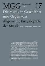 Musik in Geschichte und Gegenwart: Allgemeine Enzyklopädie der Musik, Personenteil Band 17: Vin–Z