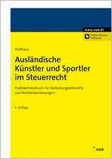 Ausländische Künstler und Sportler im Steuerrecht