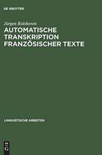 Automatische Transkription französischer Texte