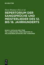 Katalog der Töne: Bd. 2,1 Einleitung, Töne, Register zu Melodieüberlieferung und Tonnamen; Bd. 2,2 Register zu den Tonschemata