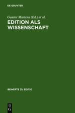 Edition als Wissenschaft: Festschrift für Hans Zeller