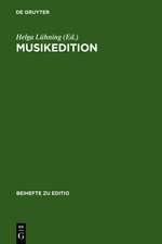 Musikedition: Mittler zwischen Wissenschaft und musikalischer Praxis