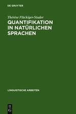 Quantifikation in natürlichen Sprachen: zur Semantik und Syntax französischer und deutscher Beschreibungen