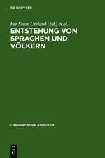 Entstehung von Sprachen und Völkern: glotto- und ethnogenetische Aspekte europäischer Sprachen ; Akten des 6. Symposions über Sprachkontakt in Europa, Mannheim 1984