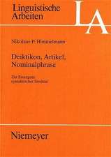 Deiktikon, Artikel, Nominalphrase: Zur Emergenz syntaktischer Struktur