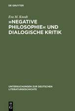 »Negative Philosophie« und dialogische Kritik: Zur Struktur poetischer Theorie bei Lessing und Herder