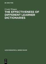 The Effectiveness of Different Learner Dictionaries: An Investigation into the Use of Dictionaries for Reading Comprehension by Intermediate Learners of German