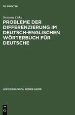 Probleme der Differenzierung im deutsch-englischen Wörterbuch für Deutsche