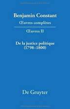 De la Justice politique (1798-1800), d'aprés l'