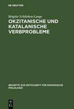 Okzitanische und katalanische Verbprobleme: ein Beitrag zur funktionellen synchronischen Untersuchung der Verbalsystems der beiden Sprachen (Tempus und Aspekt)