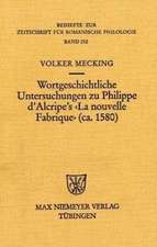 Wortgeschichtliche Untersuchungen zu Philippe d'Alcripe's 