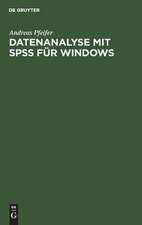 Datenanalyse mit SPSS für Windows