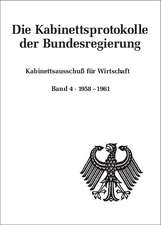 Kabinettsausschuß für Wirtschaft: Band 4: 1958-1961