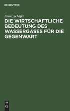 Die wirtschaftliche Bedeutung des Wassergases für die Gegenwart