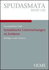 Syntaktische Untersuchungen zu Jordanes