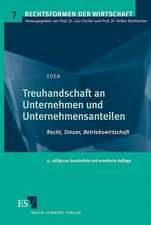 Treuhandschaft an Unternehmen und Unternehmensanteilen