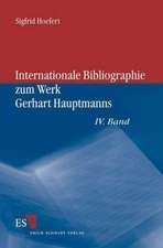 Hoefert, S: Internationale Bibliographie zum Werk Gerhart Ha