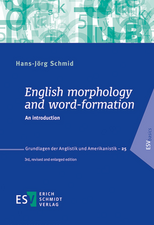 English morphology and word-formation