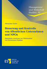 Steuerung und Kontrolle von öffentlichen Unternehmen und NPOs